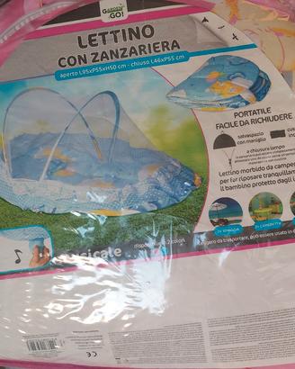 lettino con zanzariera