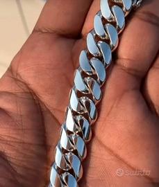 CATENA fatta a mano Argento sterling 925  puro