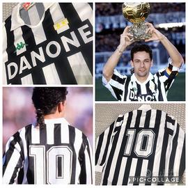 Maglia da calcio kappa juve danone 92/94 baggio