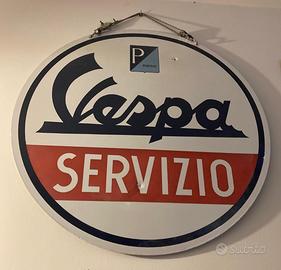 INSEGNA VESPA SERVIZIO ORIGINALE