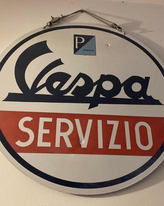 INSEGNA VESPA SERVIZIO ORIGINALE
