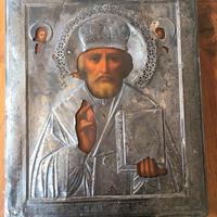 Icona Russa XIX secolo in argento