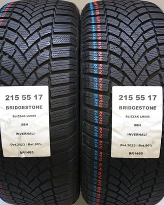 2 GOMME 215 55 17 BRIDGESTONE BR1485