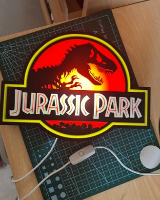 Jurassic park lampada 3d