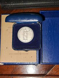 medaglia  5 Lire argento 925