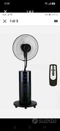 Ventilatore con nebulizzatore acqua