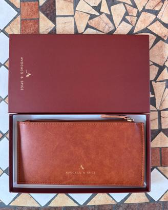 Portafoglio Avocado & Spice Elegante in Pelle