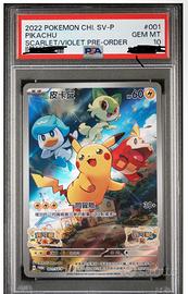 Carta pokemon Pikachu PSA10