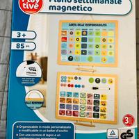 Piano settimanale magnetico per bambini