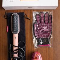 Spazzola piastra lisciante Tymo Ring con accessori