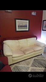 Coppia di Divani in pelle primofiore