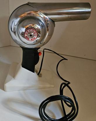 Asciugacapelli vintage Record acciaio inox