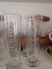 Bicchieri birra becks