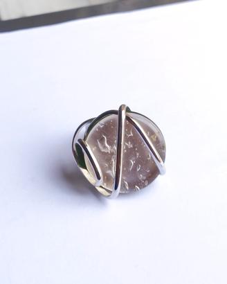 Anello madreperla argento artigianale