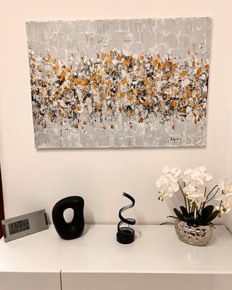 Quadro dipinto astratto materico