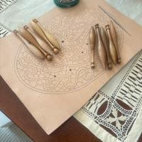 materiale per pizzo a tombolo