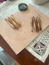 materiale per pizzo a tombolo