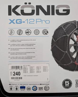 CATENE KONIG XG-12 PRO 240 NUOVE
