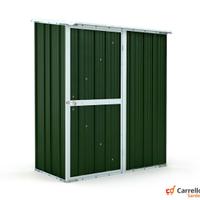 Casetta box giardino Acciaio 155x100 verde scuro