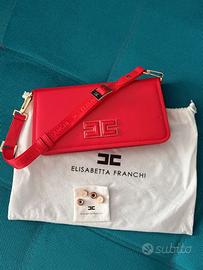 Borsa Elisabetta Franchi rossa NUOVA con tracolla