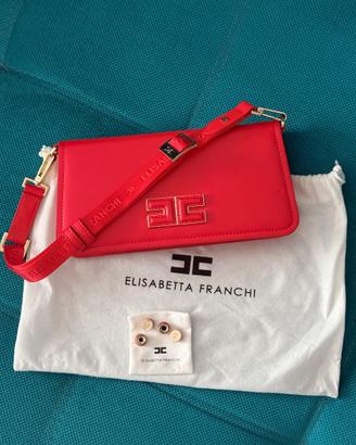 Borsa Elisabetta Franchi rossa NUOVA con tracolla