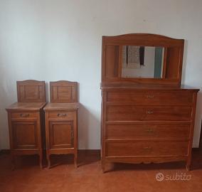 Cassettone e comodini stile Liberty , inzio 900