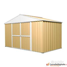 Capanno box esterno lamiera 360x175cm beige