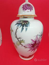 vaso 1960 in  dipinto a mano e oro zecchino 