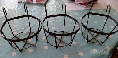 porta vasi in metallo 