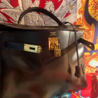 Borsa Hermés Kelly 32 Box Calf 1975