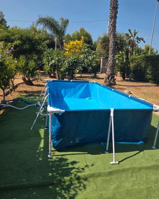 Piscina Fuori Terra Steel Pro Rettangolare