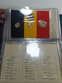 set monete Belgio 