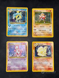 Pokémon Set Base Gyarados Mewtwo Ninetales Hitmonc