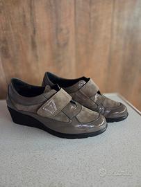 Scarpe donna "Valleverde" n.41, pelle, tortora
