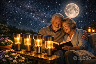 lampade solari 5 pz. nessun consumo ricarica sole