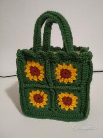 Borsa baby granny uncinetto