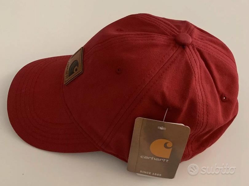 Berretto carhartt rosso best sale