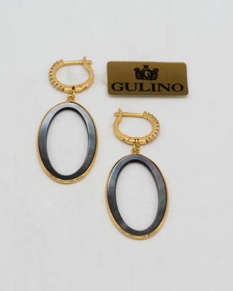 Orecchini in oro giallo 18 kt con madreperla L.190