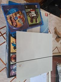 PS4 500 GB bianca + GTA5 + MINECRAFT