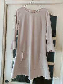 vestito da cerimonia nude cipria