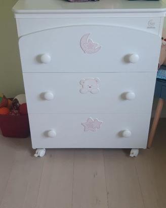 Cassettiera bagnetto bambino