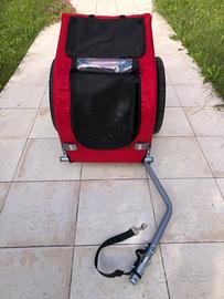 Rimorchio bici per cane