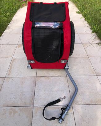 Rimorchio bici per cane