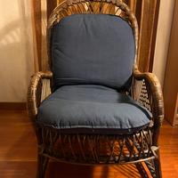 Poltrona in vimini rattan