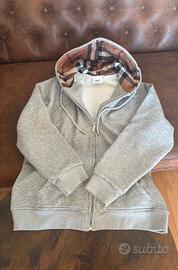 Felpa grigia con zip