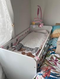 lettino kinderkraft e materasso 