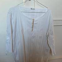 Maglia bianca cotone prenatal