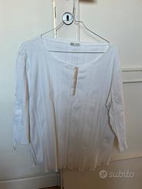 Maglia bianca cotone prenatal