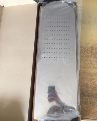 Soffione doccia sottile ultra piatto acciaio inox