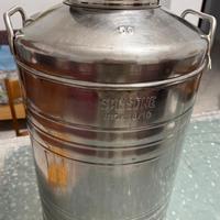 Bidone Fusto olio o liquidi 50 l acciaio inox